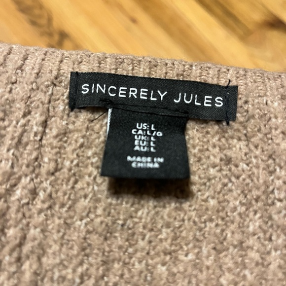 Sincerely Jules Warm Brown Knit Top - Picture 3 of 5